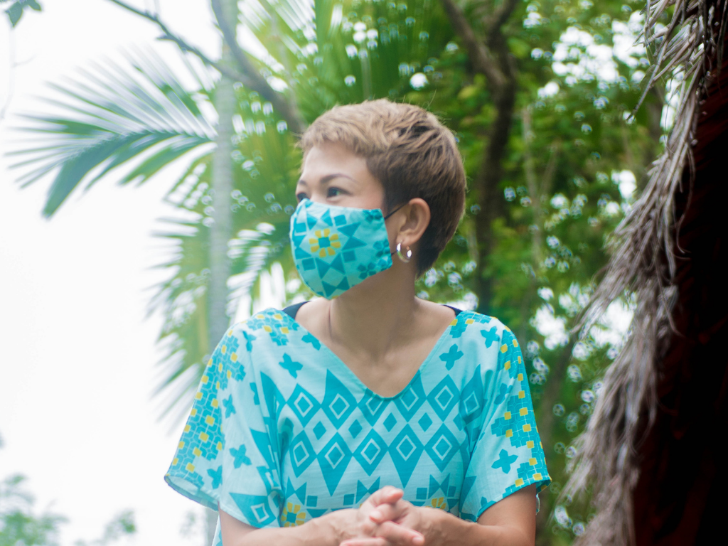 Non-Pleated Face Mask - Dastar Turquoise