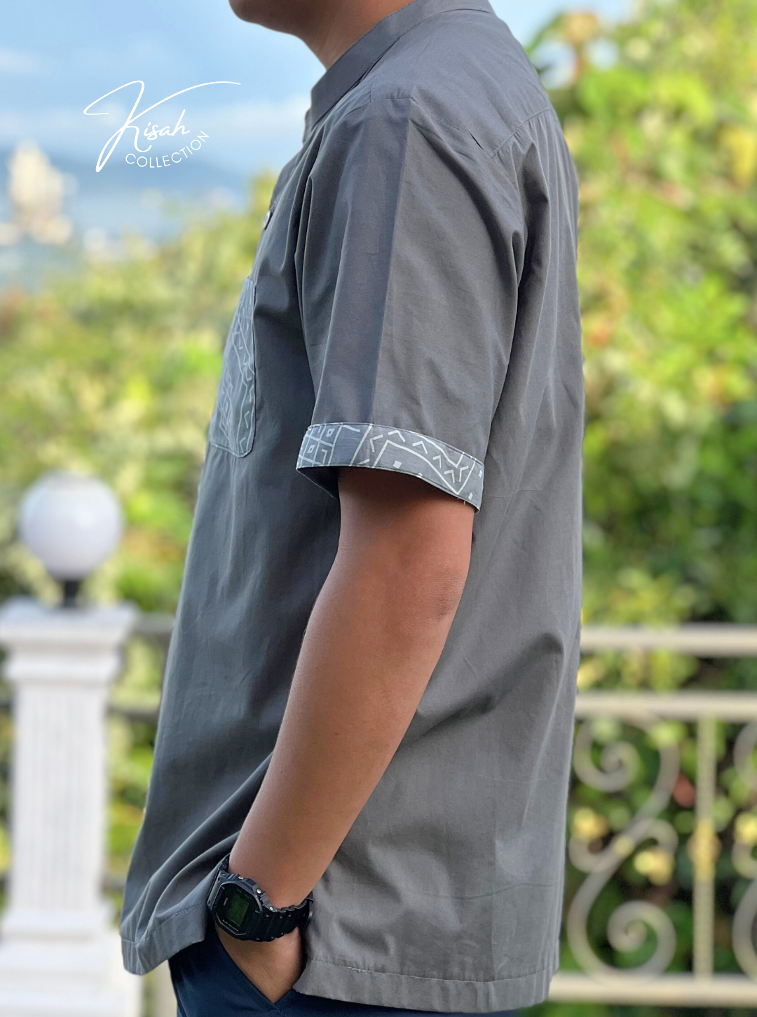 Men's Shirt Pocket - Binonduk Grey