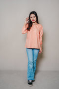 Modest Long Sleeve Blouse - Sopuan Peach