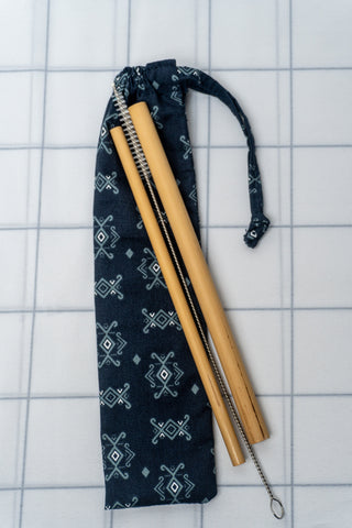 Bamboo Straws + Pouch