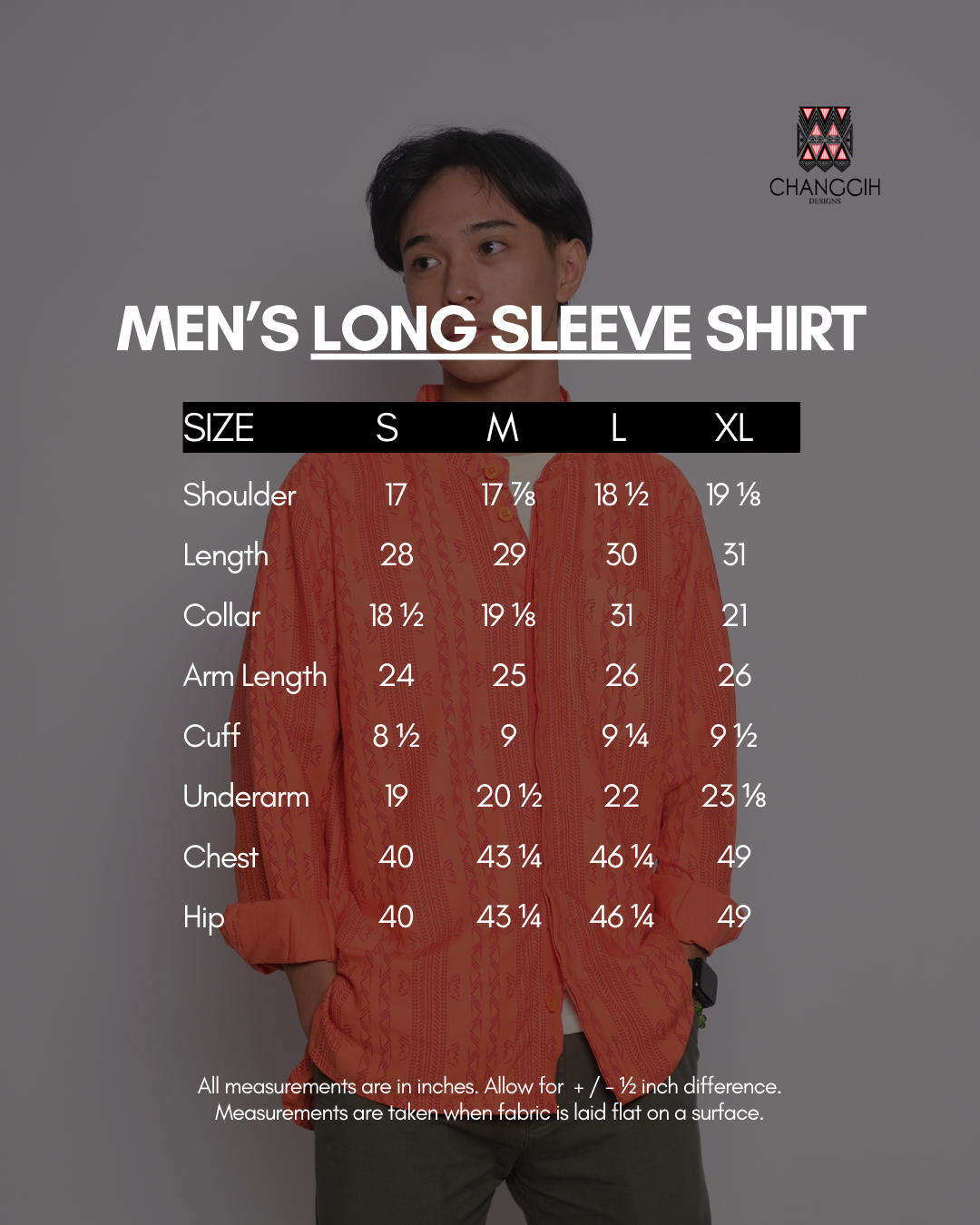 Men's Long Sleeve (Full) - Banat Coral