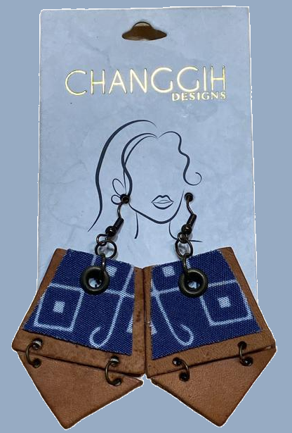 Earring - Leather Tiered