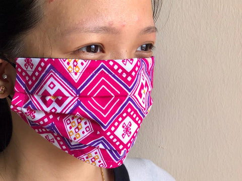 Pleated Face Mask - Inompoling Pink